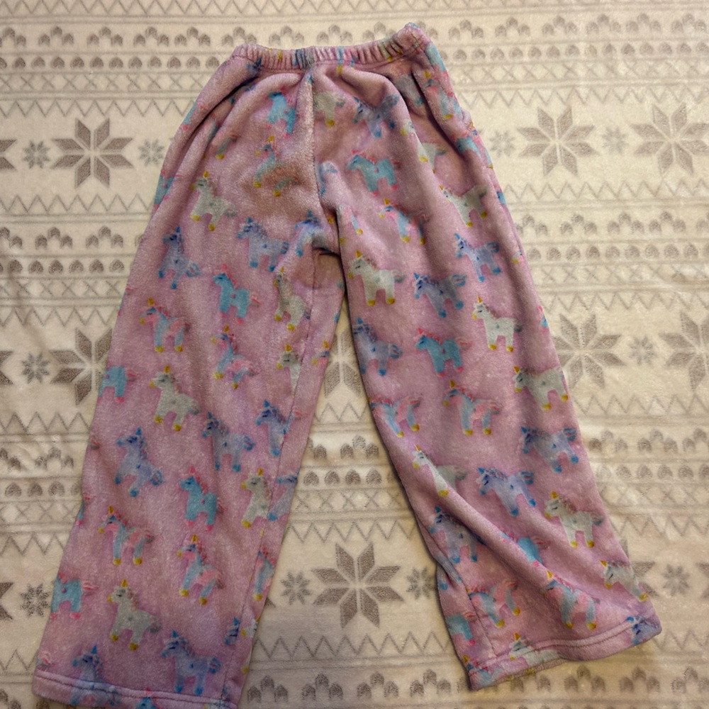 Pink Unicorn Kids Pajama Pants